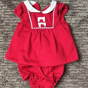 Janie and Jack Christmas dress set
